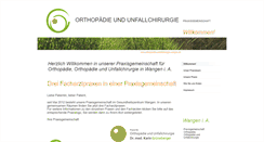 Desktop Screenshot of orthopaedie-unfallchirurgie-wangen.de
